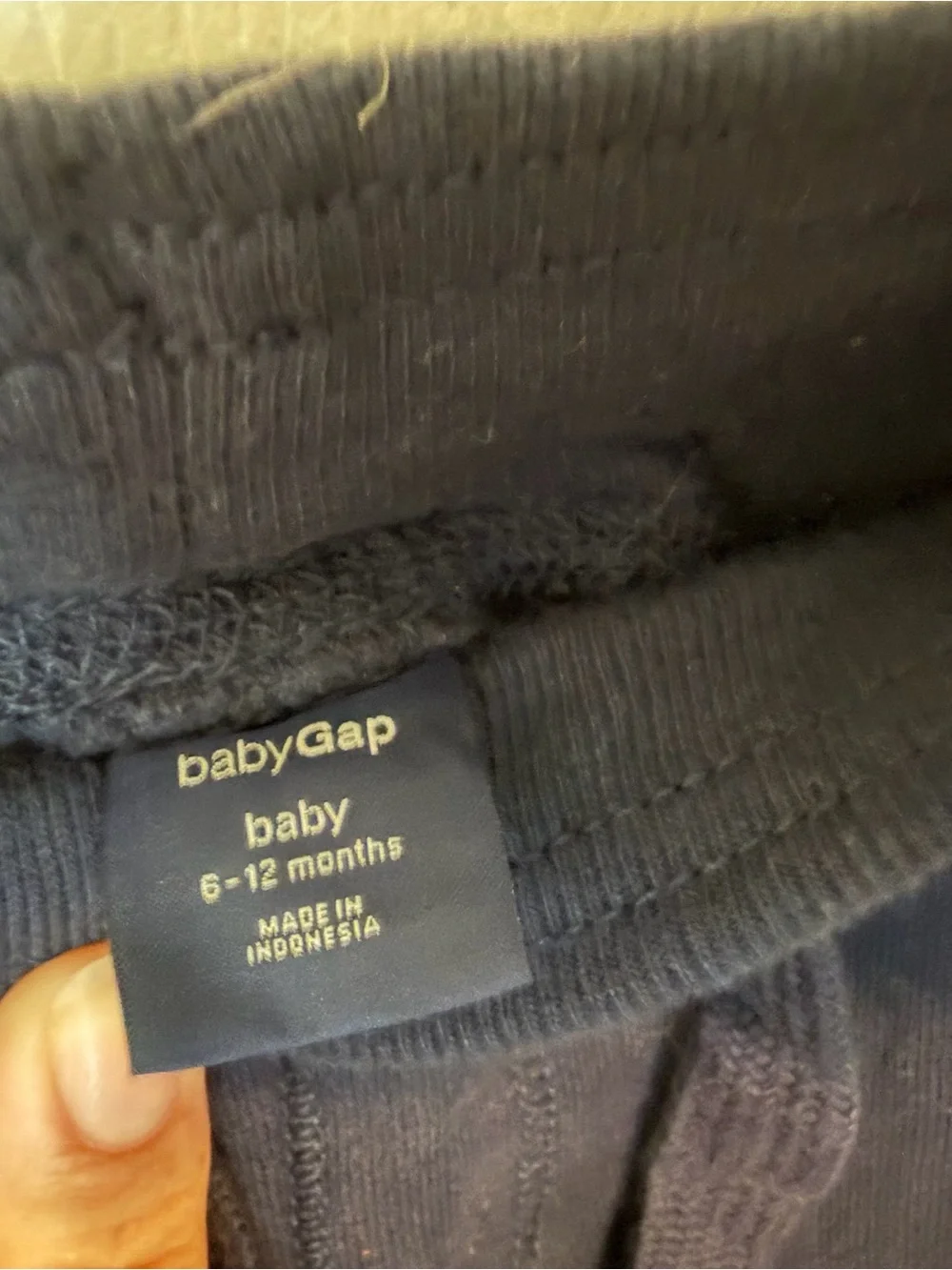 NWT babyGap Navy Cargo Jogger Pants | 6–12 Months | Soft Cotton Blend | Baby Boy
